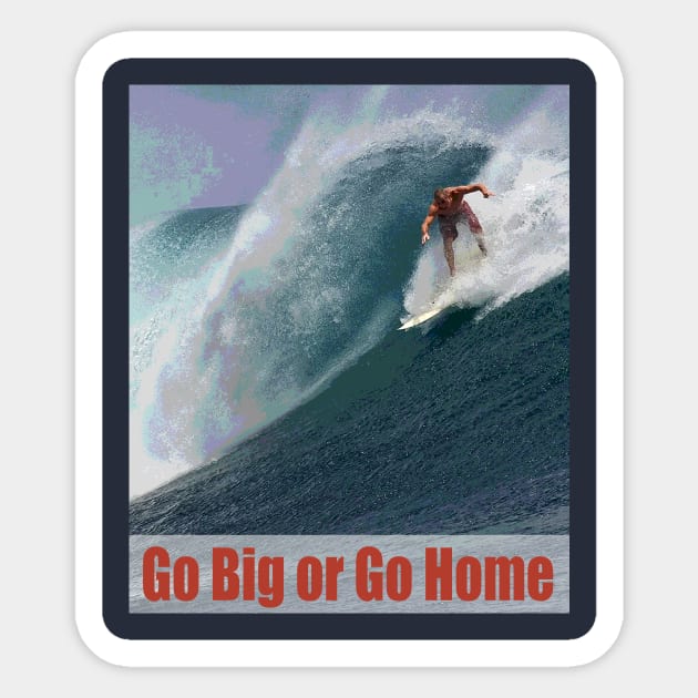 Go Big or Go Home Sticker by learntobbq